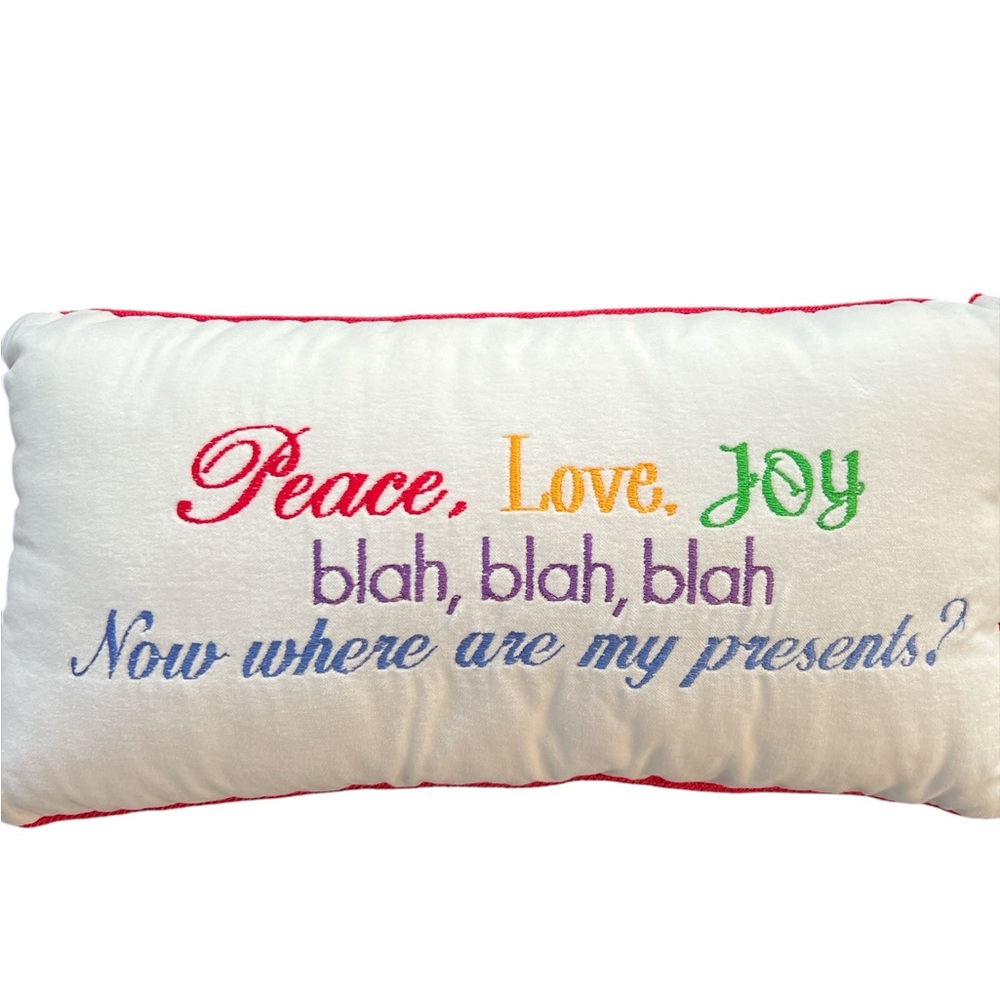 Leyla’s Christmas Velvet Pillow.